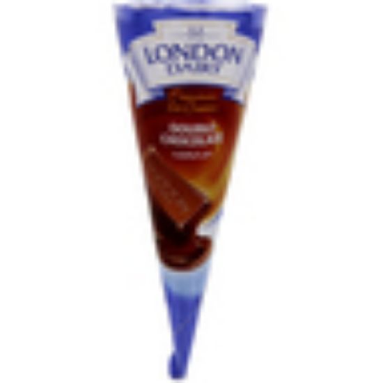 Picture of London Dairy Double Chocolate Ice Cream Cone 120ml