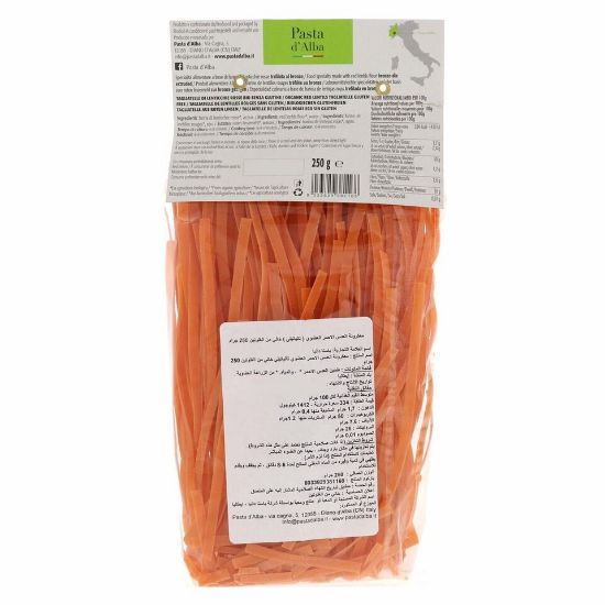 Picture of Pasta d Alba Organic Red Lentils Tagliatelle Pasta 250g(N)