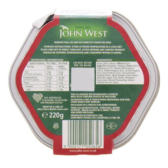 Picture of John West Light Lunch Mediterranean Style Tuna Salad 220g