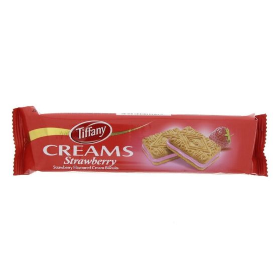 Picture of Tiffany Strawberry Flavoured Cream Biscuit 80 g