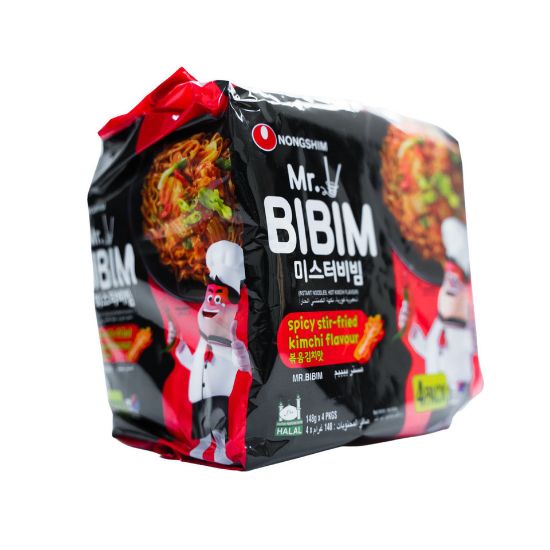 Picture of Nongshim Mr. Bibim Spicy Stir Fried Kimchi Flavour Instant Noodles 148 g(N)