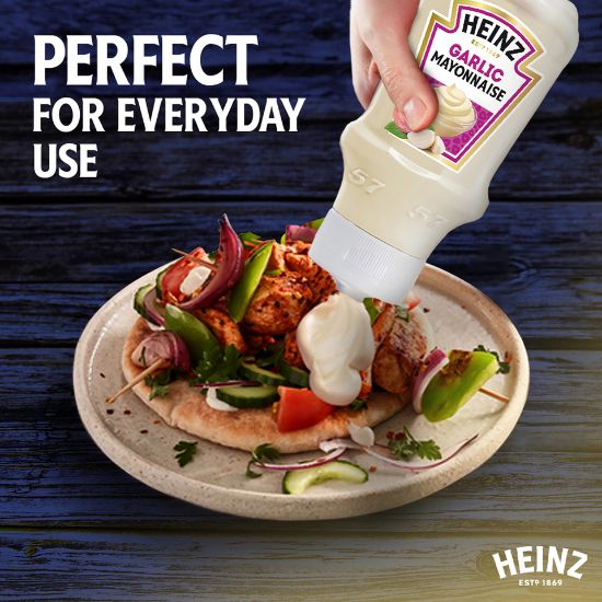 Picture of Heinz Real Garlic Mayonnaise Top Down Squeezy Bottle 225ml