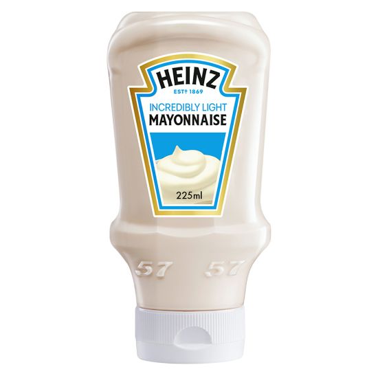 Picture of Heinz Incredibly Light Mayonnaise Top Down Squeezy Bottle 225ml