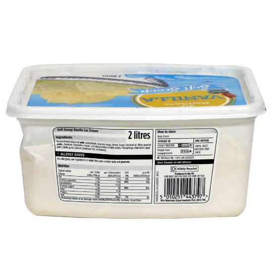 Picture of Morrisons Vanilla Soft Scoop 2Litre