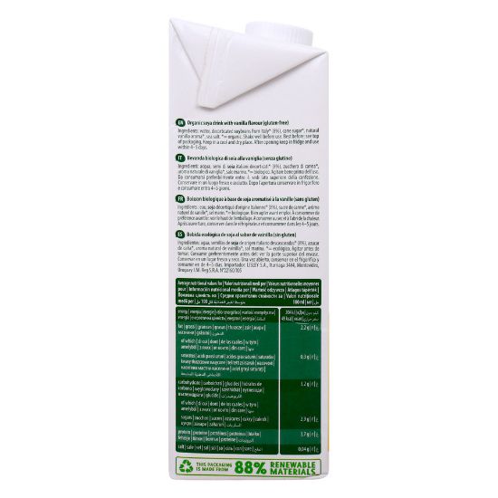 Picture of The Bridge Bio Organic Soya Drink Vanilla 1 Litre