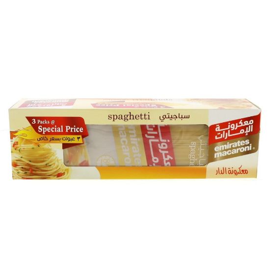 Picture of Emirates Macaroni Spaghetti 3 x 400 g(N)