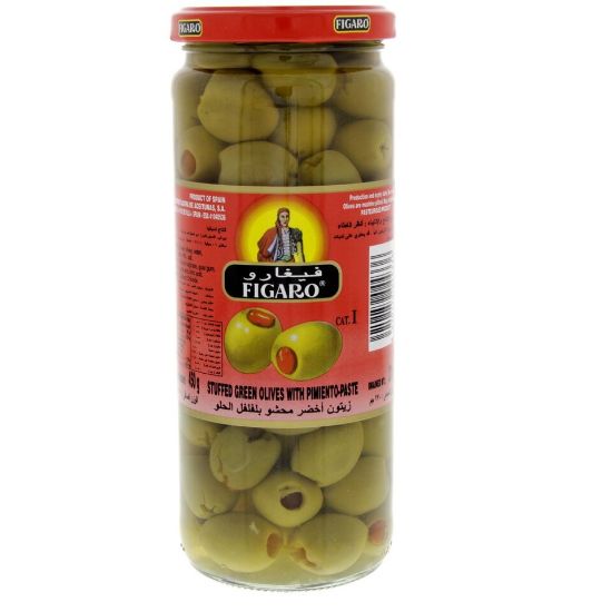 Picture of Figaro Stuffed Green Olives With Pimiento-Paste 270g