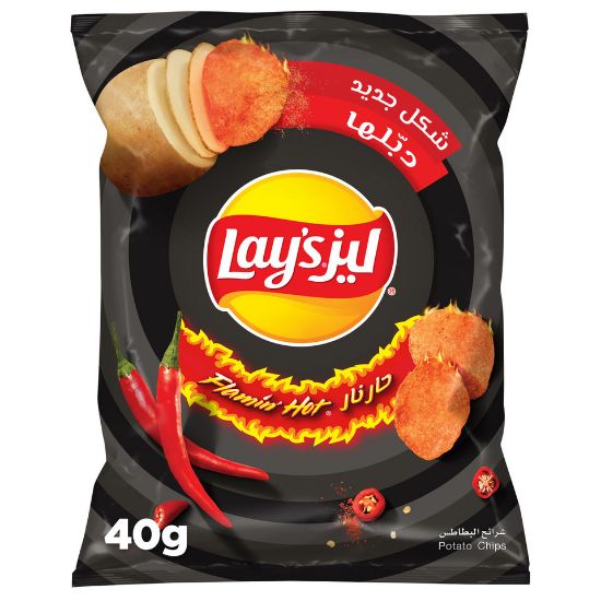 Picture of Lays Flaming Hot Potato Chips 40g