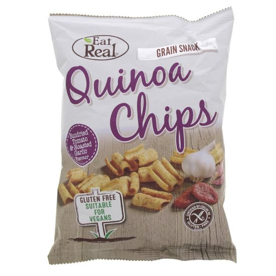 Picture of Eat Real Quinoa Chips Sundried Tomato and Roasted Garlic 80g