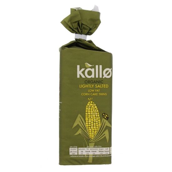 Picture of Kallo Organic Lightly Salted Corn Cake Thins 130 g