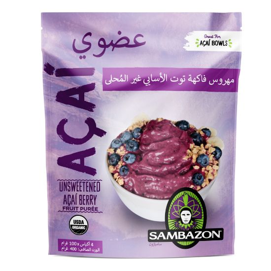 Picture of Sambazon Organic Pure Unsweetened Acai 400g(N)