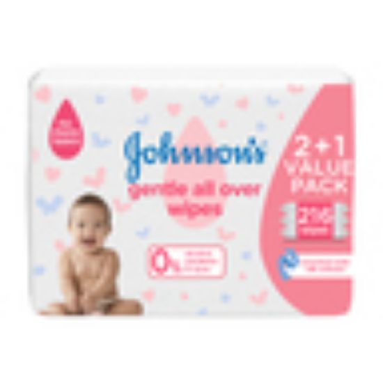 Picture of Johnson's Baby Wipes Gentle All Over 216pcs