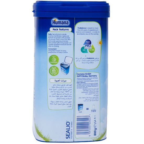 Picture of Humana Stage 1 Infant Milk From 0-6 Months 800g