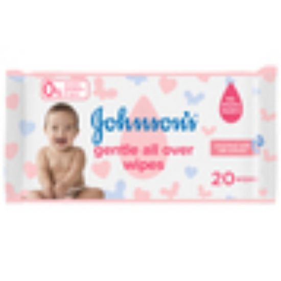 Picture of Johnson's Baby Wipes Gentle All Over 20pcs