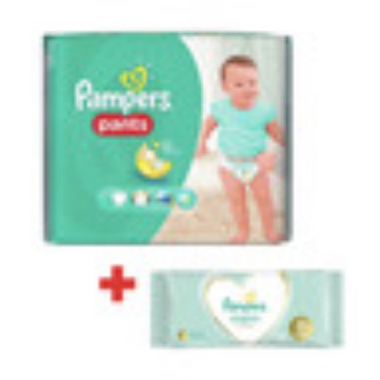 Picture of Pampers Diaper Pants Size 3 Midi 6-11kg 26pcs + Wipes 12pcs