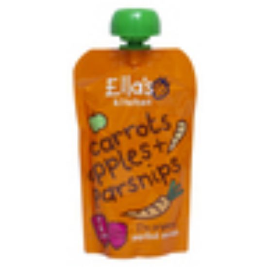 Picture of Ella's Kitchen 100% Organic Baby Food Carrot Apples Parsnips 120g