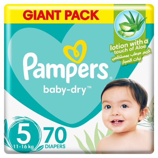 Picture of Pampers Baby-Dry Diapers Size 5, 11-16kg 70pcs