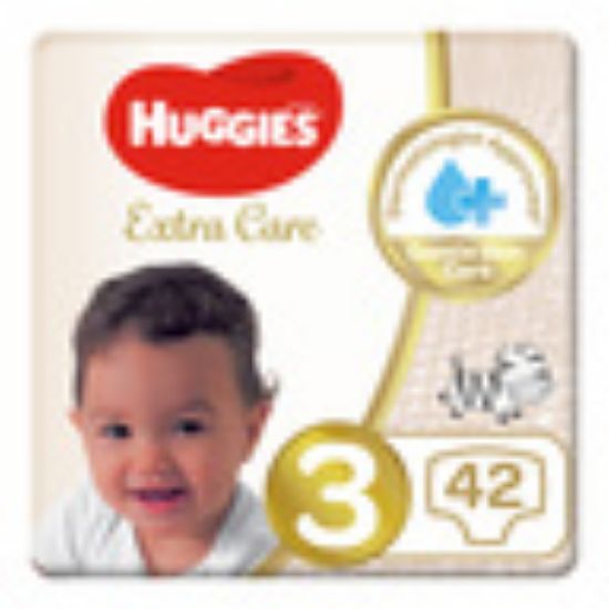 Picture of Huggies Extra Care Diapers Size 3, 4-9kg 42pcs