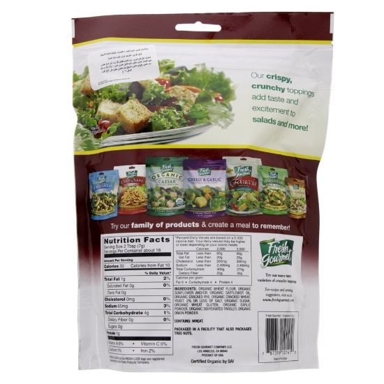 Picture of Fresh Gourmet Organic Seasoned Premium Croutons 128g(N)