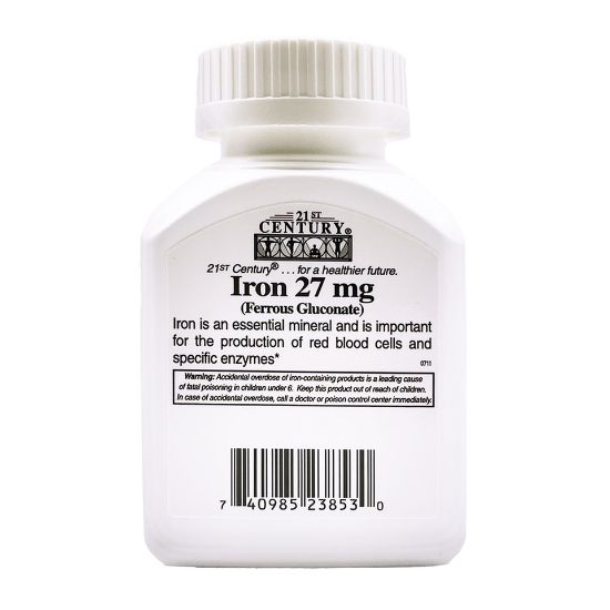 Picture of 21st Century Iron 27mg Ferrous Gluconate 30pcs