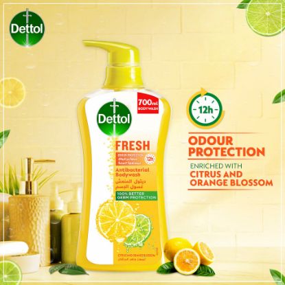 Picture of Dettol Fresh Showergel & Bodywash Citrus & Orange Blossom Fragrance 700ml