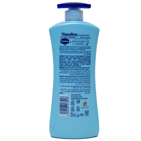 Picture of Vaseline Intensive Care Ice Cool Hydration Body Lotion 725ml