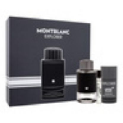 Picture of Mont Blanc Explorer Eau De Parfum For Men, 100 ml + Deodorant Stick 75 g + Eau De Parfum 7.5 ml Gift Set