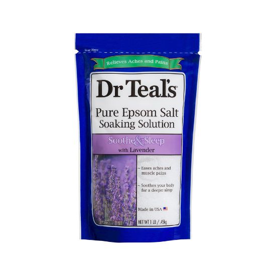 Picture of Dr Teal's Pure Epsom Salt Soaking Solution Soothe & Sleep With Lavender 450g