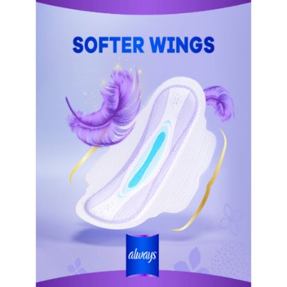 Picture of Always All in One Ultra Thin Night Sanitary Pads With Wings 6pcs