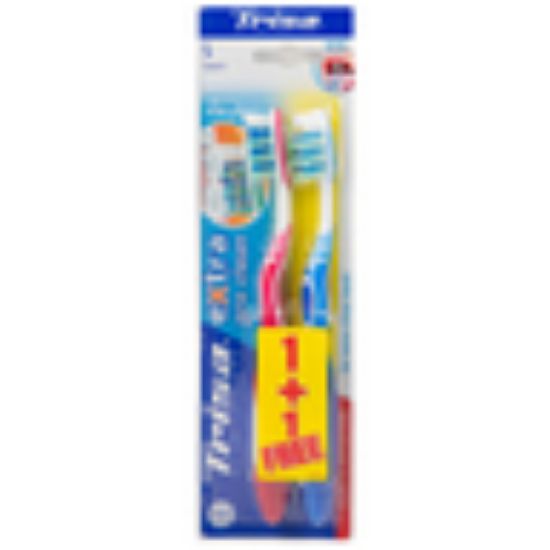 Picture of Trisa Toothbrush Extra Pro Clean Soft 2pc Assorted Colours