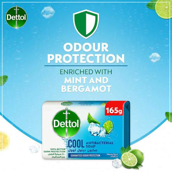 Picture of Dettol Cool Anti-Bacterial Soap 4 x 165g