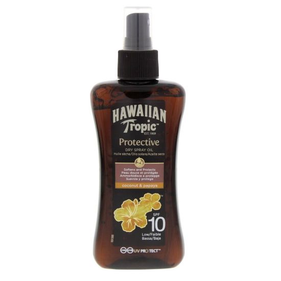 Picture of Hawaiian Tropic Protective Dry Spray Oil Coconut & Papaya SPF10 200ml