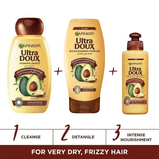 Picture of Garnier Ultra Doux Avocado Oil & Shea Butter Leave In Cream 200ml