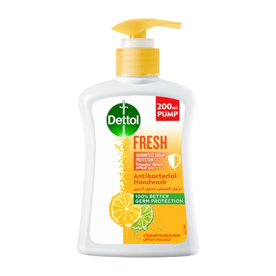 Picture of Dettol Fresh Handwash Liquid Soap Citrus & Orange Blossom Fragrance 200ml