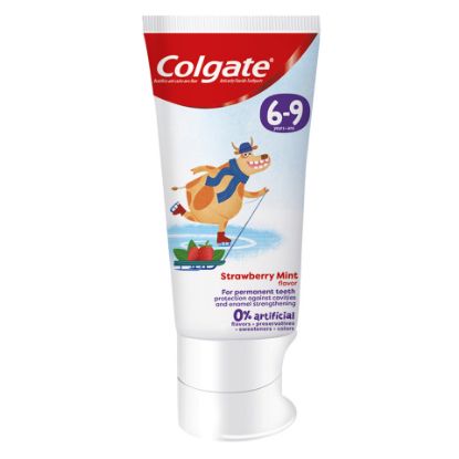 Picture of Colgate Kids Toothpaste Natural Strawberry Mint 6-9 Years Fluoride Free 60ml