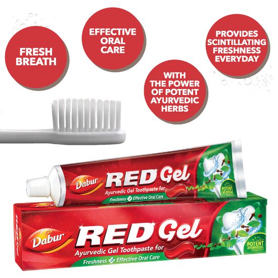 Picture of Dabur Ayurvedic Red Gel Toothpaste 150 g