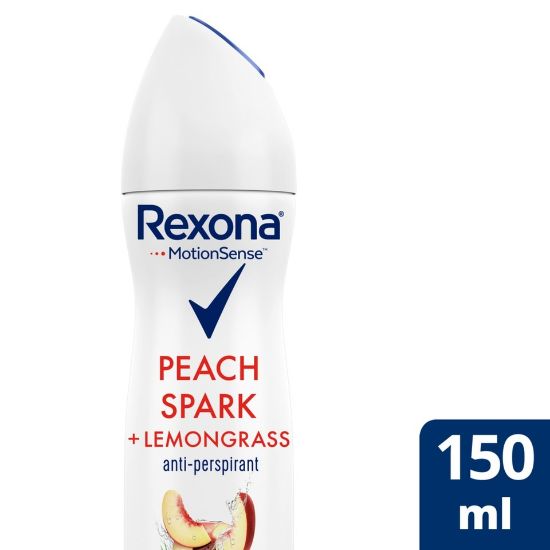 Picture of Rexona Motion Sense Peach Spark + Lemongrass Anti-Perspirant Spray 150ml