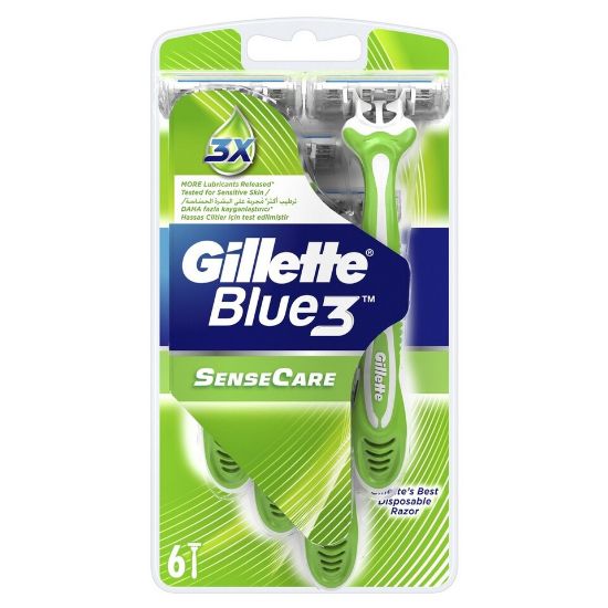 Picture of Gillette Blue3 Sense Care Men’s Disposable Razors 6pcs