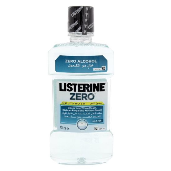 Picture of Listerine Mouthwash Zero Mild Mint 500ml X 3pcs