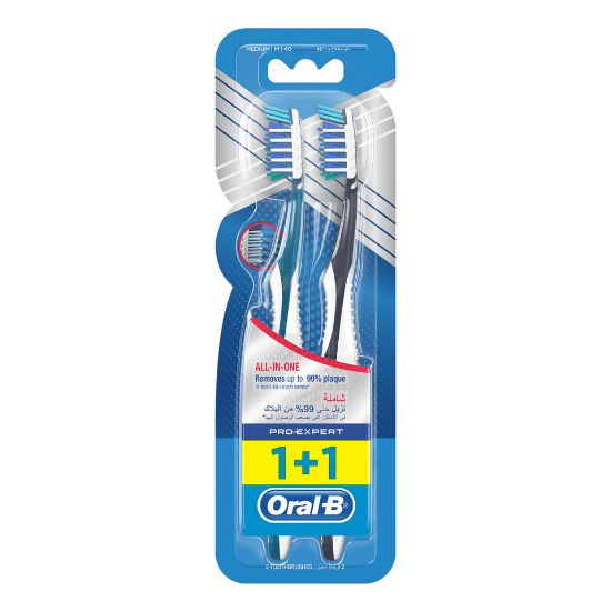 Picture of Oral B Toothbrush Pro-Expert All-in-One Manual Assorted Colors 1+1