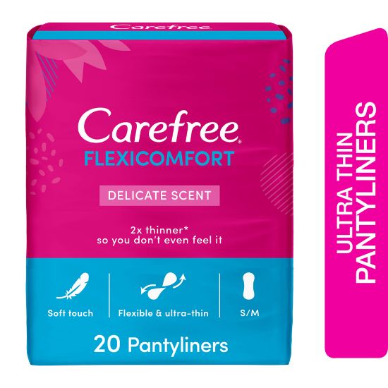 Picture of Carefree Panty Liners FlexiComfort Delicate Scent 20pcs