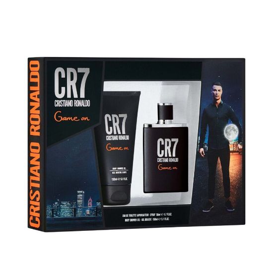 Picture of Cristiano Ronaldo CR7 Game On EDT Gift Set for Men 100ml + Shower Gel 150ml + Body Spray 150ml