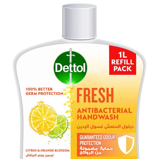 Picture of Dettol Fresh Handwash Liquid Soap Refill Citrus & Orange Blossom Fragrance 1Litre