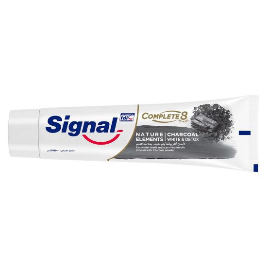 Picture of Signal Complete 8 Anti-Bacterial Charcoal Toothpaste White & Detox 100ml