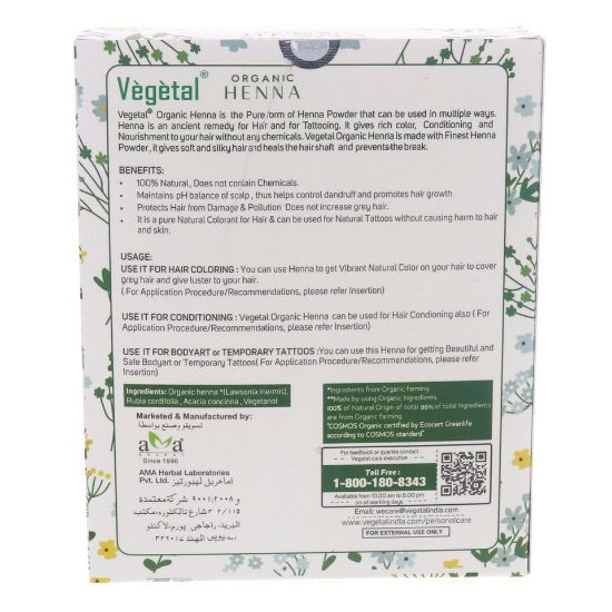 Picture of Vegetal Organic Henna 100g