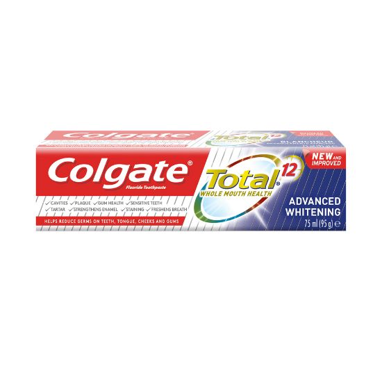 Picture of Colgate Fluoride Toothpaste Total Advanced Whitening 75ml