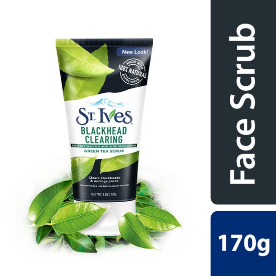 Picture of St. Ives Blackhead Clearing Green Tea Face Scrub 170g