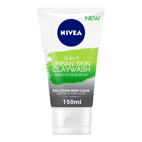 Picture of Nivea Face Wash Urban Skin 3in1 Clay Wash 150ml