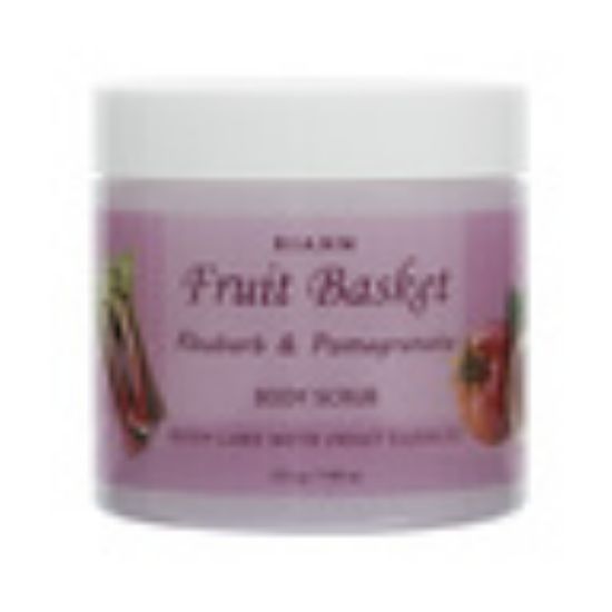 Picture of Riahn Fruit Basket Rhubarb & Pomegranate Body Scrub Jar 225g