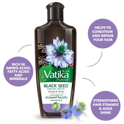 Picture of Dabur Vatika Black Seed Hair Oil Strong And Shiny 200ml